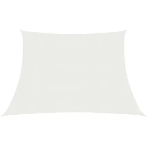 vidaXL Voile d'ombrage 160 g/m² Blanc 3/4x3 m PEHD pas cher