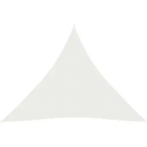 vidaXL Voile d'ombrage 160 g/m² Blanc 4x4x4 m PEHD pas cher