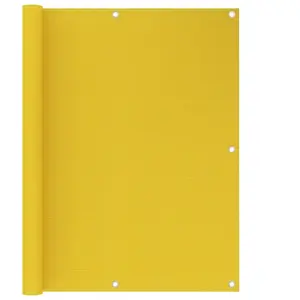 vidaXL Écran de balcon Jaune 120x400 cm PEHD