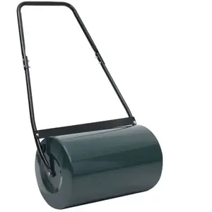 vidaXL Rouleau à gazon vert et noir 63 cm 50 L pas cher