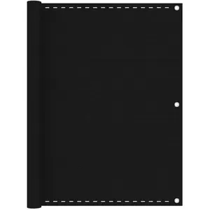 vidaXL Écran de balcon Noir 120x400 cm PEHD pas cher