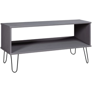 vidaXL Table basse New York Gris Bois de pin massif pas cher