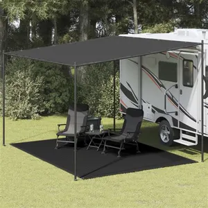 vidaXL Vidaxl Tapis De Tente 300x400 Cm Noir pas cher