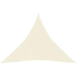vidaXL Voile d'ombrage 160 g/m² Crème 4,5x4,5x4,5 m PEHD pas cher