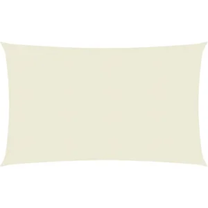 vidaXL Voile d'ombrage 160 g/m² Crème 2,5x5 m PEHD pas cher