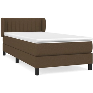 vidaXL Sommier à lattes de lit avec matelas Marron foncé 80x200 cm pas cher