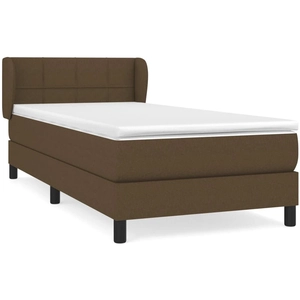 vidaXL Sommier à lattes de lit avec matelas Marron foncé 80x200 cm pas cher