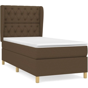vidaXL Sommier à lattes de lit avec matelas Marron foncé 80x200 cm pas cher