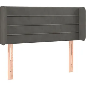 Comparateur de prix : vidaXL Tête de lit à LED Gris foncé 83x16x78/88 cm Velours