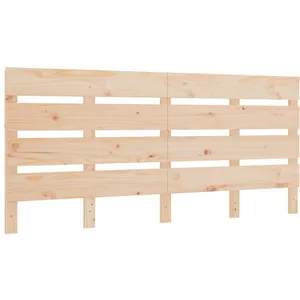 Tête de lit 160x3x80 cm Bois massif de pin Vidaxl Natural pas cher