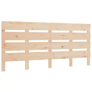 Tête de lit 200x3x80 cm Bois massif de pin Vidaxl Natural pas cher
