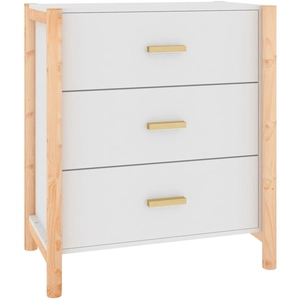 vidaXL Buffet Blanc 62x38x70 cm Bois d'ingénierie pas cher