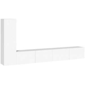 Comparateur de prix : vidaXL Ensemble de meubles TV 3 pcs Blanc Bois d'ingénierie