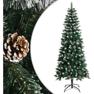 Comparateur de prix : vidaXL Sapin de Noël artificiel avec support Vert 180 cm PVC