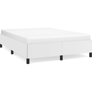 Comparateur de prix : vidaXL Cadre de lit Blanc 140x190 cm Similicuir