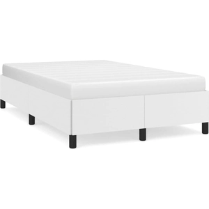vidaXL Cadre de lit Blanc 120x200 cm Similicuir pas cher