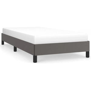 vidaXL Cadre de lit Gris 80x200 cm Similicuir pas cher