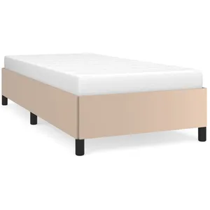 vidaXL Cadre de lit Cappuccino 90x190 cm Similicuir pas cher