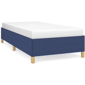 vidaXL Cadre de lit Bleu 200x200 cm Tissu pas cher