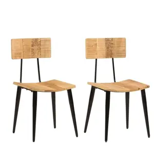 vidaXL Chaises à dîner 2 pcs 44x40x80 cm Bois de manguier solide pas cher