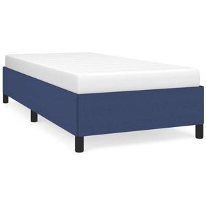 vidaXL Cadre de lit Bleu 90x200 cm Tissu pas cher