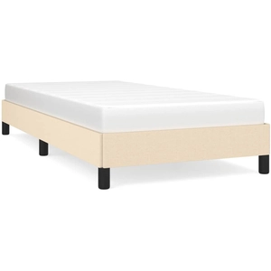 vidaXL Cadre de lit Crème 80x200 cm Tissu pas cher