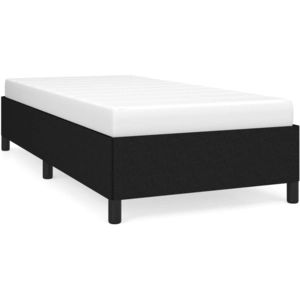 vidaXL Cadre de lit Noir 90x190 cm Tissu pas cher