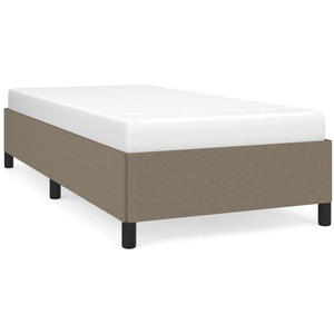 Comparateur de prix : vidaXL Cadre de lit Taupe 90x190 cm Tissu
