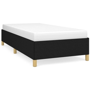 vidaXL Cadre de lit Noir 80x200 cm Tissu