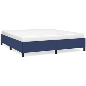 vidaXL Cadre de lit Bleu 180 x 200 cm Tissu pas cher