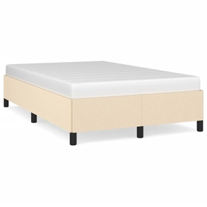vidaXL Cadre de lit Crème 140 x 200 cm Tissu pas cher