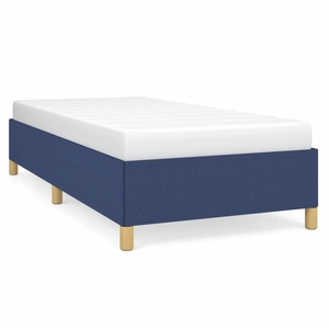 vidaXL Cadre de lit Bleu 80x200 cm Tissu pas cher
