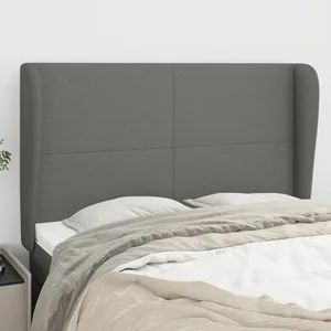 vidaXL Cadre de lit Marron foncé 90x190 cm Tissu pas cher