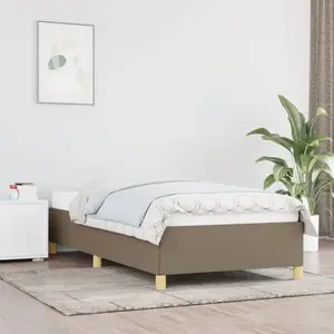 vidaXL Cadre de lit Taupe 80x200 cm Tissu