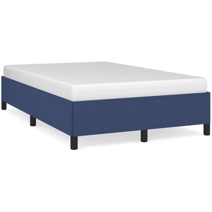 vidaXL Cadre de lit Bleu 120 x 200 cm Tissu pas cher