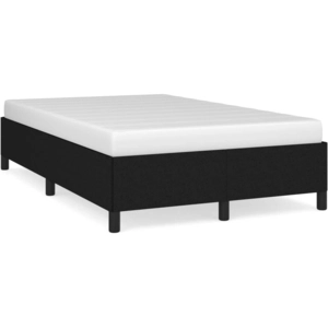 vidaXL Cadre de lit Noir 140x190 cm Tissu pas cher