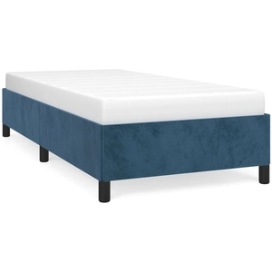 vidaXL Cadre de lit Bleu foncé 80x200 cm Velours pas cher