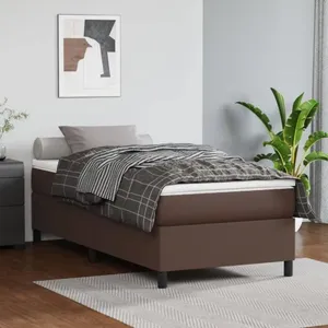 vidaXL Cadre de lit Cappuccino 160x200 cm Similicuir pas cher