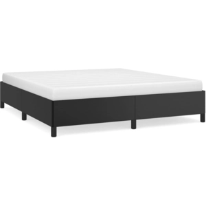 vidaXL Cadre de lit Noir 200x200 cm Similicuir pas cher