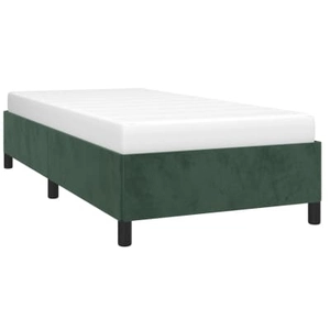 vidaXL Cadre de lit Vert foncé 90x200 cm Velours pas cher