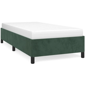 vidaXL Cadre de lit Vert foncé 100x200 cm Velours pas cher