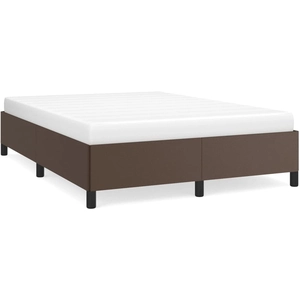 vidaXL Cadre de lit Marron 140x200 cm Similicuir pas cher