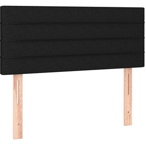 vidaXL Tête de lit Noir 90x5x78/88 cm Tissu pas cher