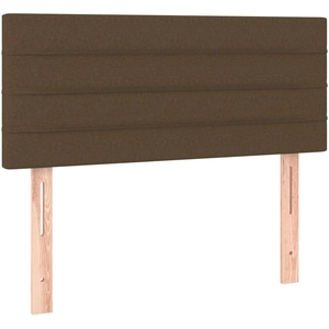 vidaXL Tête de lit Marron Foncé 90x5x78/88 cm Tissu pas cher