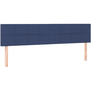 vidaXL Têtes de lit 2 pcs Bleu 90x5x78/88 cm Tissu pas cher