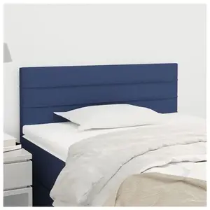 vidaXL Tête de lit Bleu 80x5x78/88 cm Tissu pas cher
