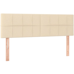 vidaXL Têtes de lit 2 pcs Crème 72x5x78/88 cm Tissu pas cher