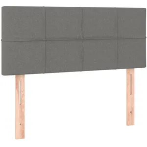 vidaXL Tête de lit Gris foncé 90x5x78/88 cm Tissu pas cher