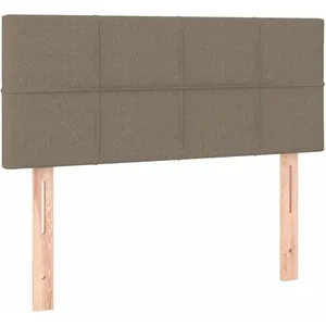 vidaXL Tête de lit Taupe 90x5x78/88 cm Tissu pas cher