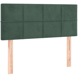 vidaXL Tête de lit Vert foncé 90x5x78/88 cm Velours pas cher